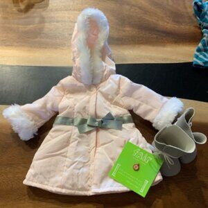My American Girl Doll Pretty Pink Coat Set